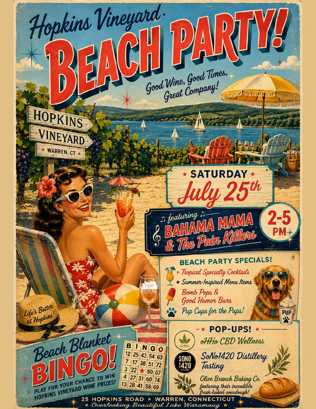 ☀️🏖️ Hopkins Vineyard Beach Party! 🏖️☀️ thumbnail