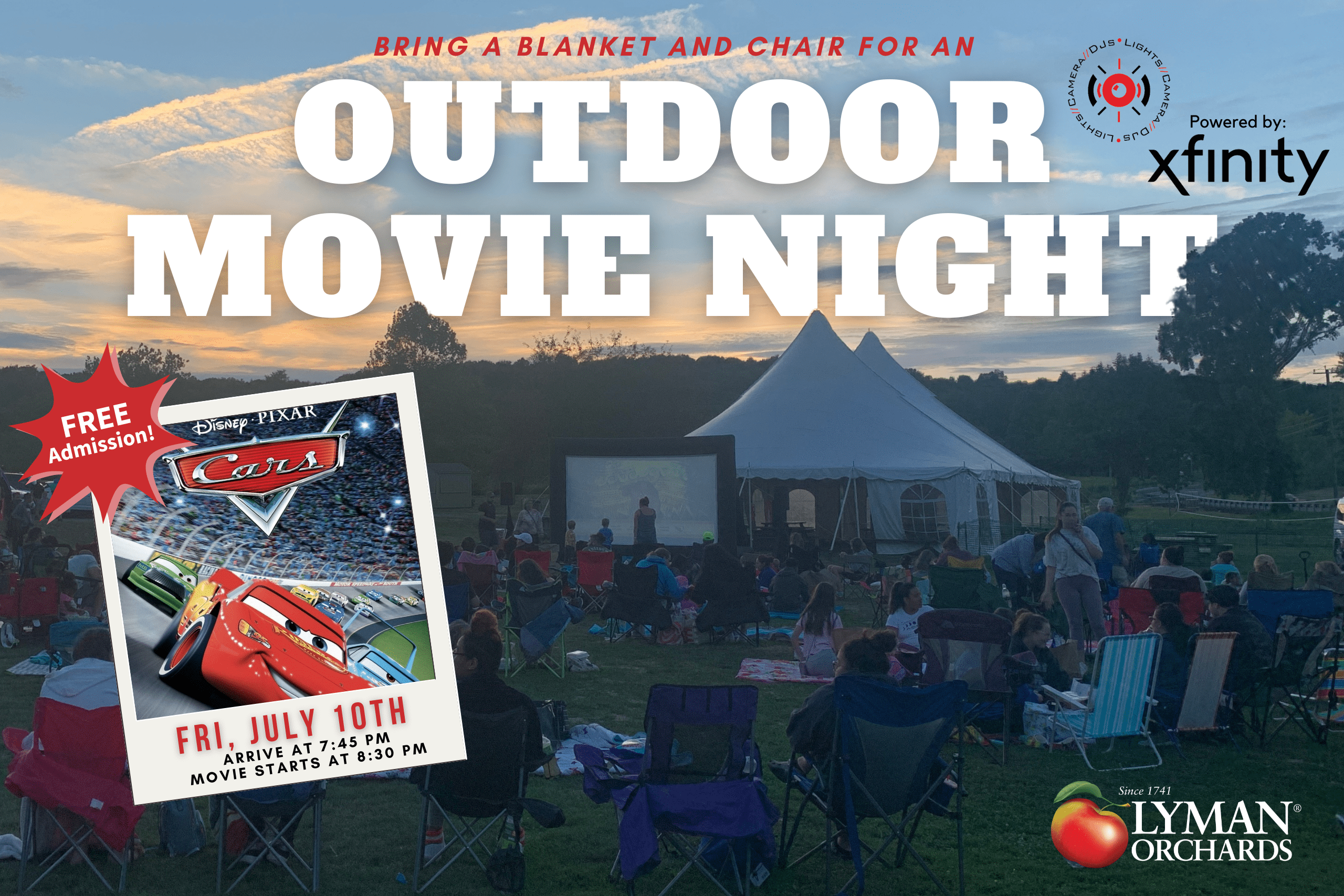 Xfinity Presents: Cars ~ Free Outdoor Movie Night! event photo