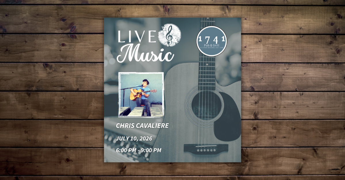 Friday Night Live Music Series Featuring Chris Cavaliere at 1741 Pub & Grill thumbnail
