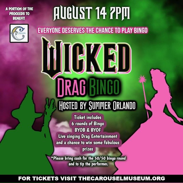 Summer Orlando’s Wicked Bingo at The Carousel Museum event photo