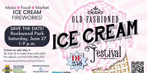 Old-Fashioned Ice Cream Festival at Rockwood Park 2026 event photo