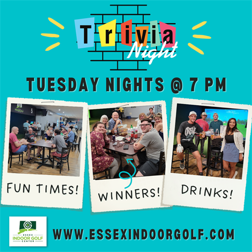 Trivia Night at Essex Indoor Golf event photo