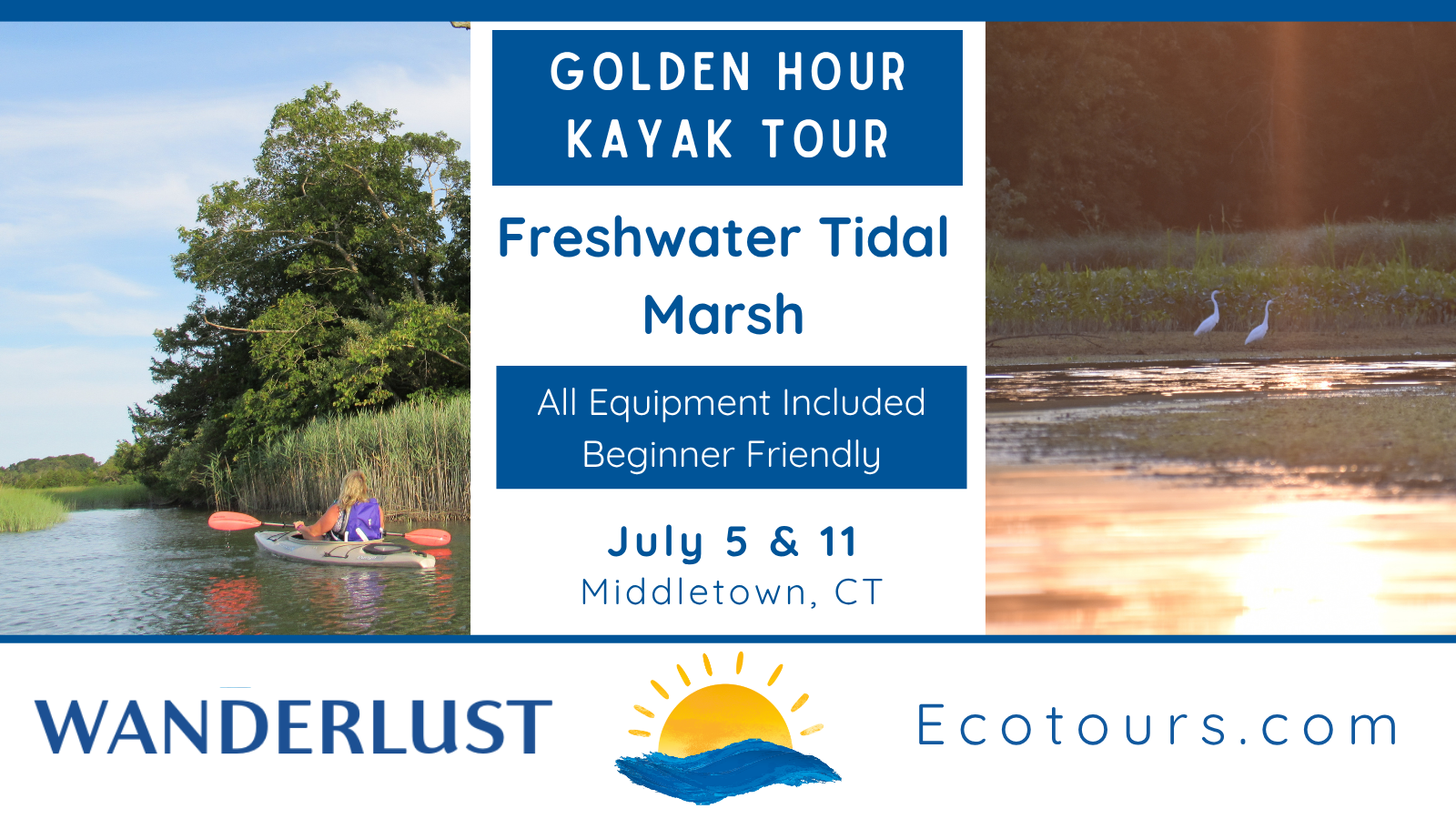 Golden Hour Kayak Tour: Freshwater Tidal Marsh event photo