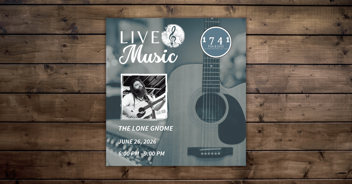 Friday Night Live Music Series Featuring The Lone Gnome at 1741 Pub & Grill thumbnail