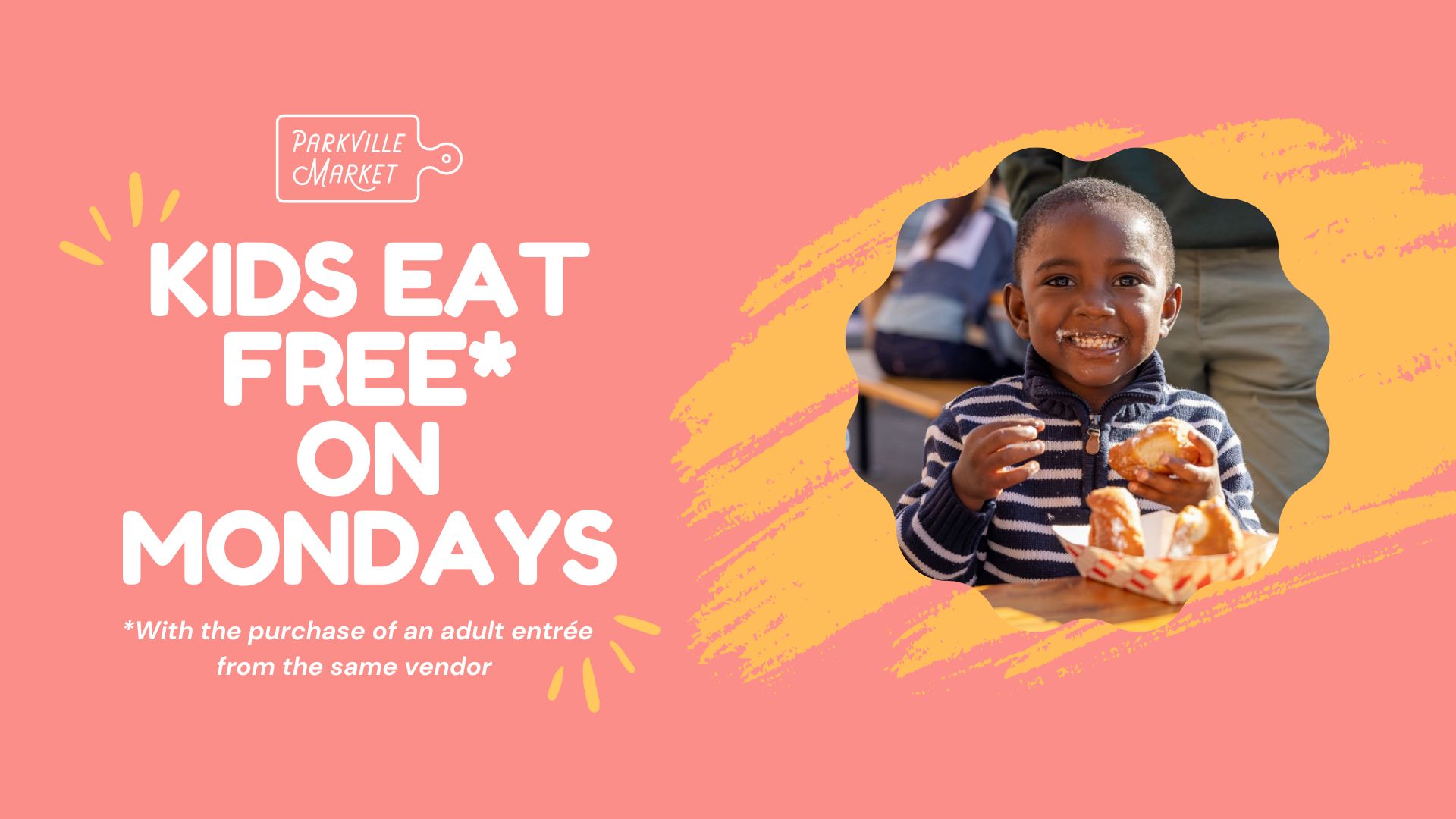 KIDS EAT FREE* ON MONDAYS event image