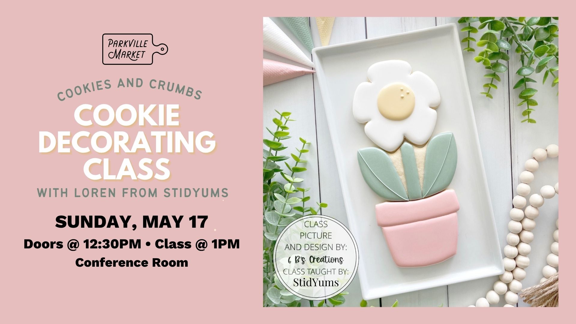 Cookies & Crumbs Cookie Decorating with StidYums (8+) event image