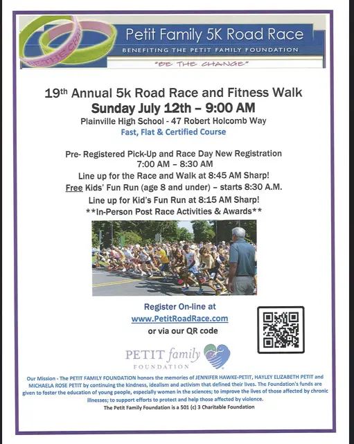 19th Annual Petit Family Foundation Road Race & Fitness Walk - Sun 6/14 thumbnail