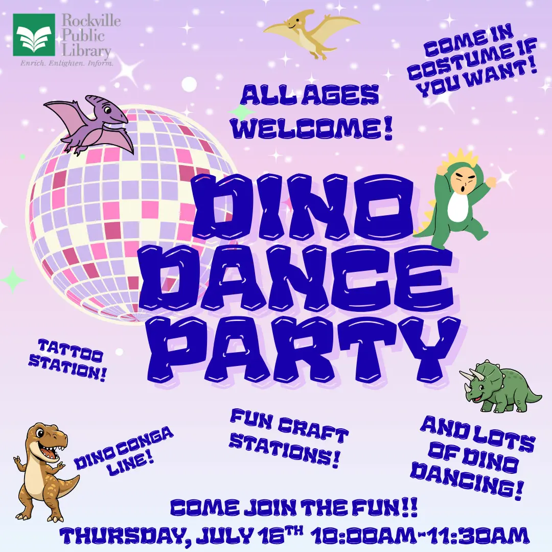 Dino Dance Party at Rockville Public Library thumbnail