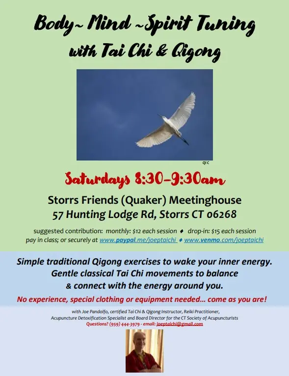 Saturday Morning Qigong & Tai Chi at Friends Meeting House thumbnail