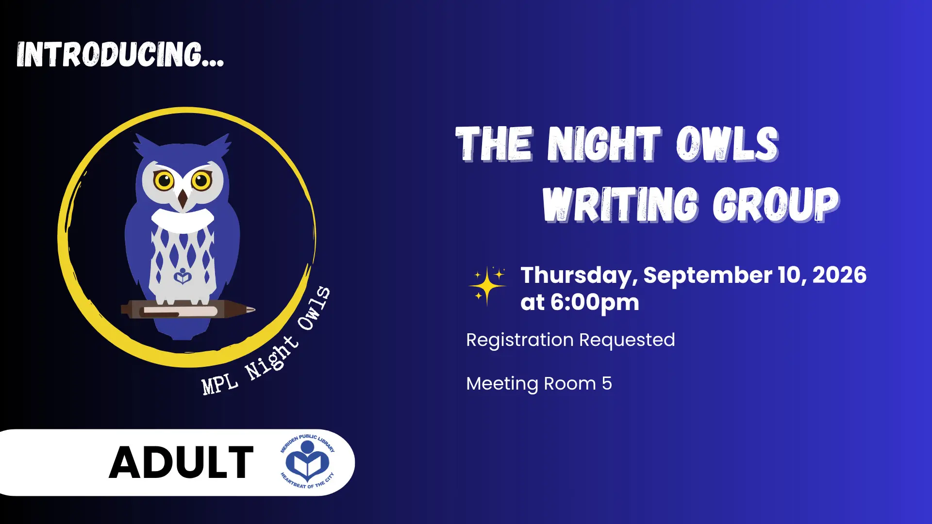 The Night Owls Writing Group event photo