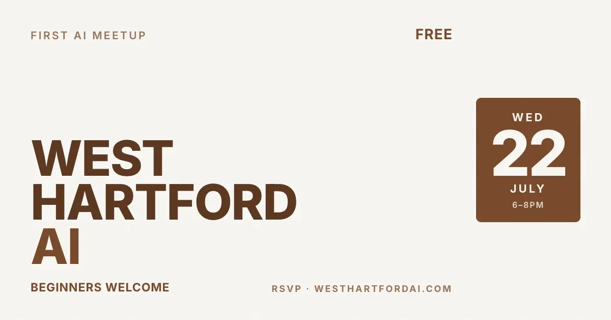 West Hartford AI: Community Meetup event photo