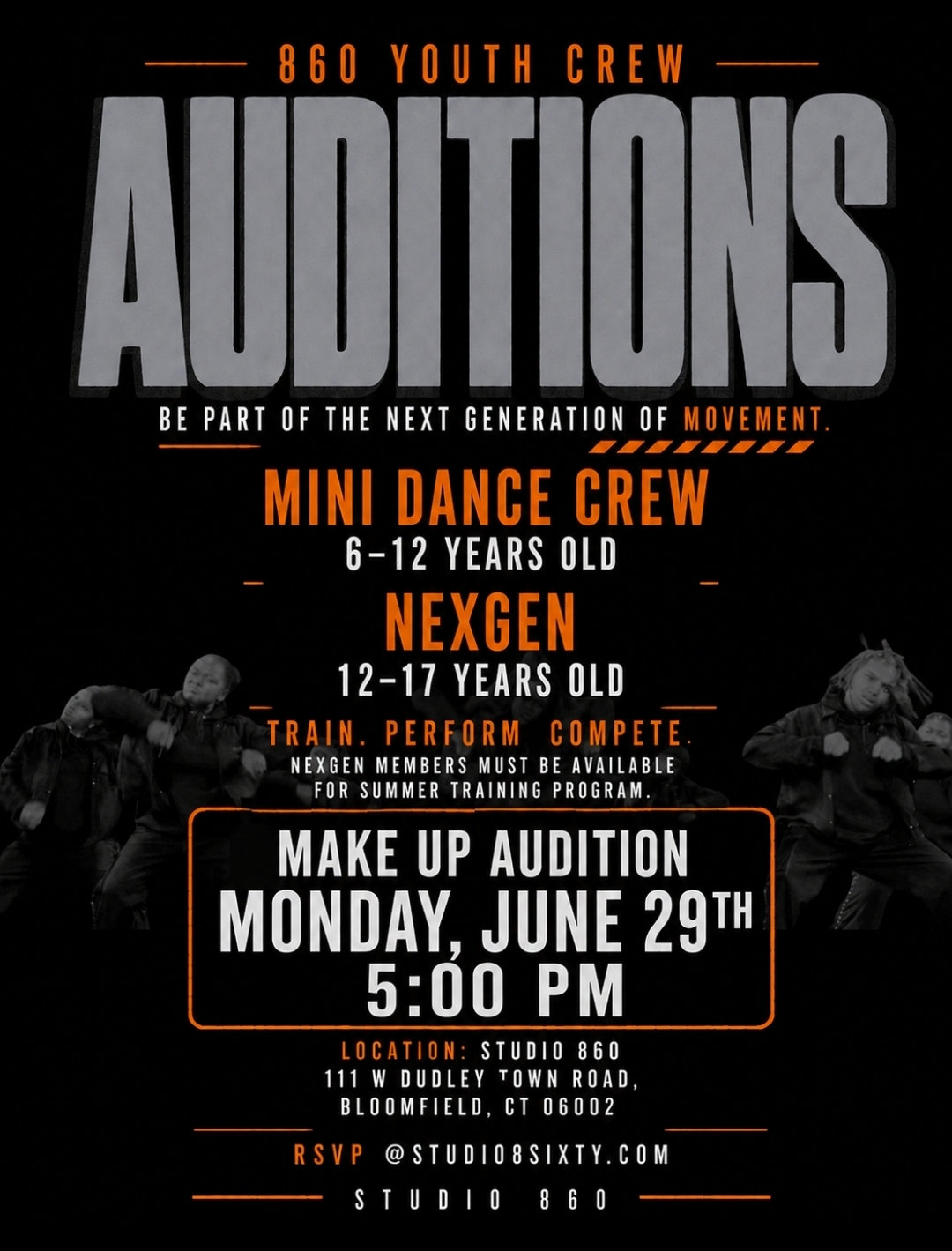 Youth Dance Team Auditions - Make up date event photo