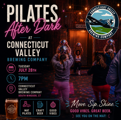 Pilates After Dark at Connecticut Valley Brewing Company event photo